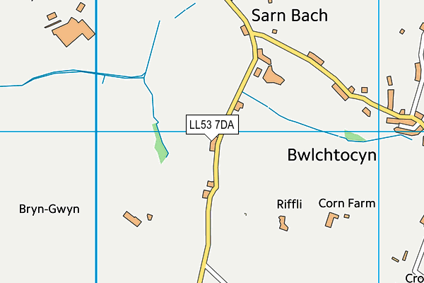 LL53 7DA map - OS VectorMap District (Ordnance Survey)