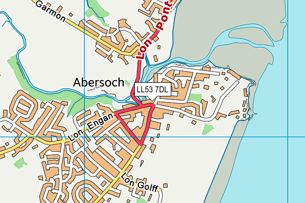 LL53 7DL map - OS VectorMap District (Ordnance Survey)