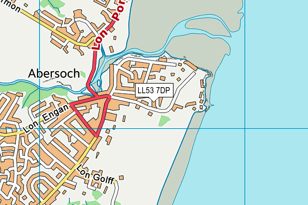 LL53 7DP map - OS VectorMap District (Ordnance Survey)
