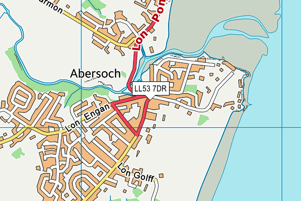 LL53 7DR map - OS VectorMap District (Ordnance Survey)