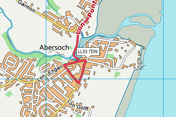 LL53 7DW map - OS VectorMap District (Ordnance Survey)