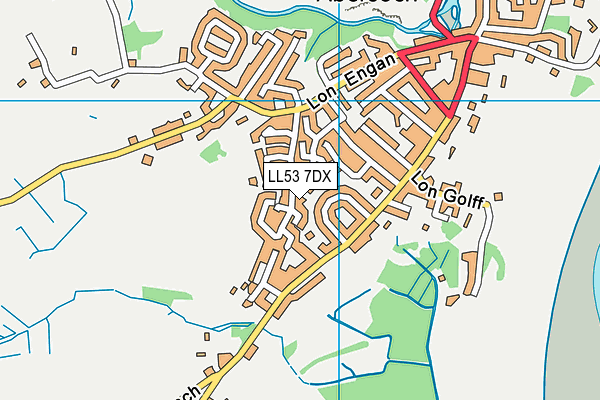 LL53 7DX map - OS VectorMap District (Ordnance Survey)