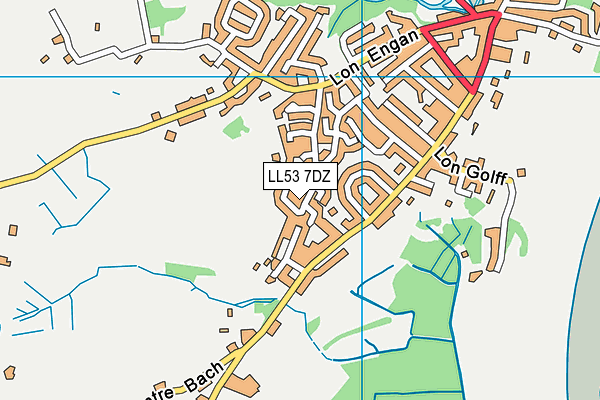 LL53 7DZ map - OS VectorMap District (Ordnance Survey)