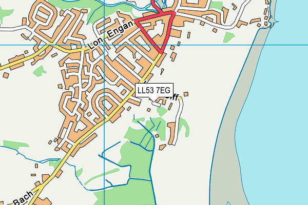 LL53 7EG map - OS VectorMap District (Ordnance Survey)