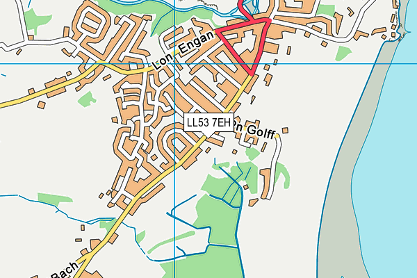 LL53 7EH map - OS VectorMap District (Ordnance Survey)