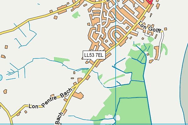 LL53 7EL map - OS VectorMap District (Ordnance Survey)