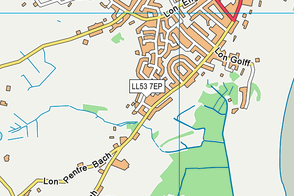 LL53 7EP map - OS VectorMap District (Ordnance Survey)