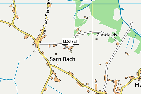 LL53 7ET map - OS VectorMap District (Ordnance Survey)