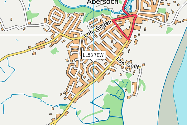 LL53 7EW map - OS VectorMap District (Ordnance Survey)