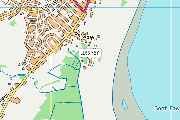 LL53 7EY map - OS VectorMap District (Ordnance Survey)