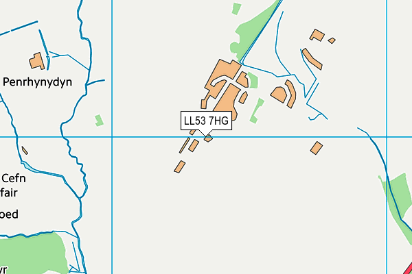 LL53 7HG map - OS VectorMap District (Ordnance Survey)