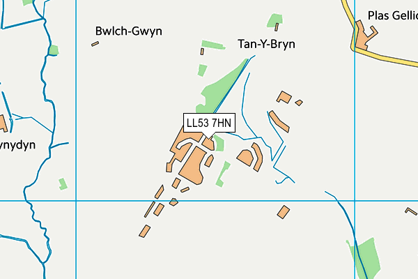 LL53 7HN map - OS VectorMap District (Ordnance Survey)