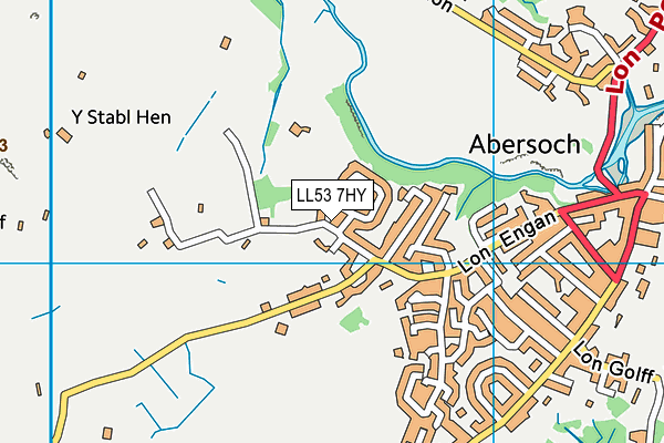LL53 7HY map - OS VectorMap District (Ordnance Survey)