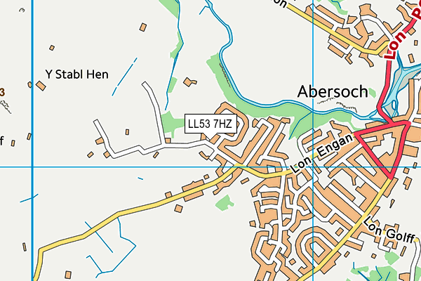 LL53 7HZ map - OS VectorMap District (Ordnance Survey)