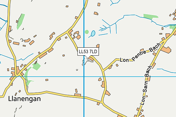 LL53 7LD map - OS VectorMap District (Ordnance Survey)