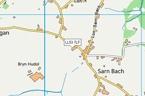 LL53 7LF map - OS VectorMap District (Ordnance Survey)