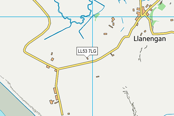 LL53 7LG map - OS VectorMap District (Ordnance Survey)