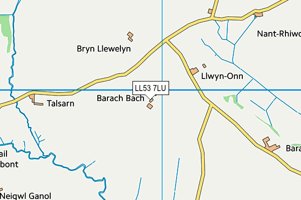 LL53 7LU map - OS VectorMap District (Ordnance Survey)