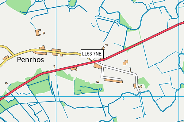 LL53 7NE map - OS VectorMap District (Ordnance Survey)