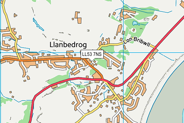 LL53 7NS map - OS VectorMap District (Ordnance Survey)