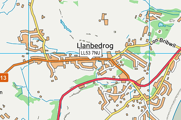 LL53 7NU map - OS VectorMap District (Ordnance Survey)