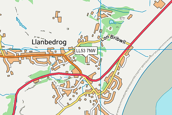 LL53 7NW map - OS VectorMap District (Ordnance Survey)