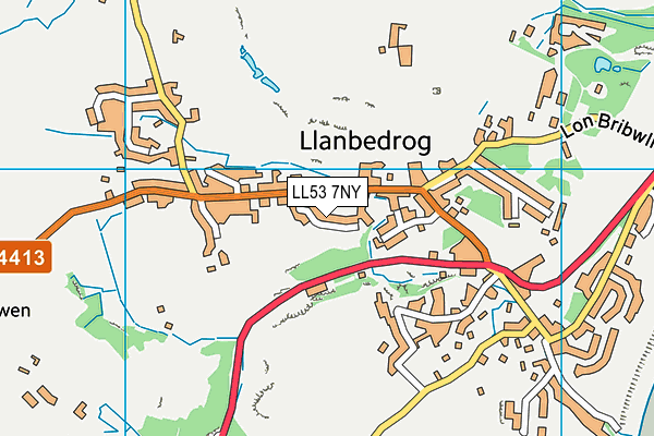LL53 7NY map - OS VectorMap District (Ordnance Survey)