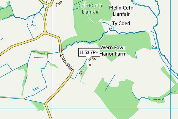 LL53 7PH map - OS VectorMap District (Ordnance Survey)