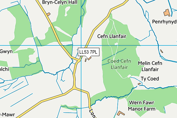 LL53 7PL map - OS VectorMap District (Ordnance Survey)