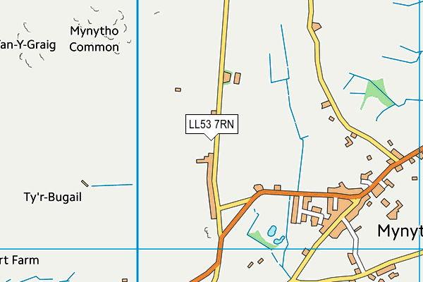 LL53 7RN map - OS VectorMap District (Ordnance Survey)