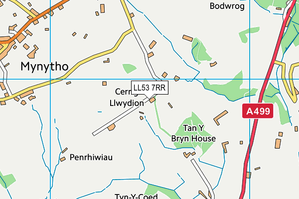 LL53 7RR map - OS VectorMap District (Ordnance Survey)