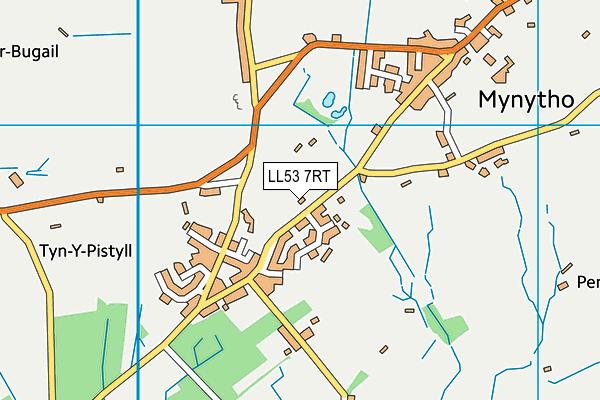 LL53 7RT map - OS VectorMap District (Ordnance Survey)