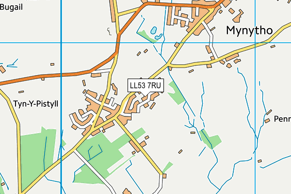 LL53 7RU map - OS VectorMap District (Ordnance Survey)
