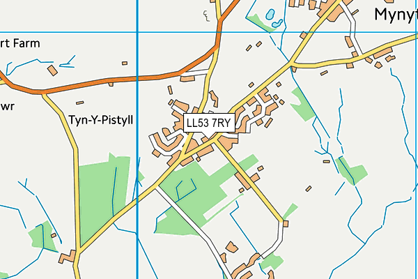 LL53 7RY map - OS VectorMap District (Ordnance Survey)