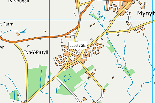 LL53 7SE map - OS VectorMap District (Ordnance Survey)