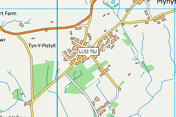 LL53 7SJ map - OS VectorMap District (Ordnance Survey)