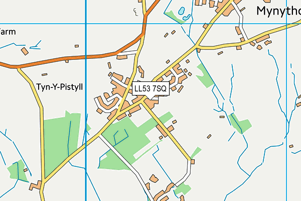 LL53 7SQ map - OS VectorMap District (Ordnance Survey)