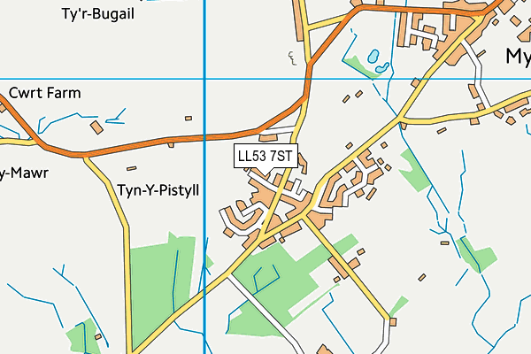 LL53 7ST map - OS VectorMap District (Ordnance Survey)