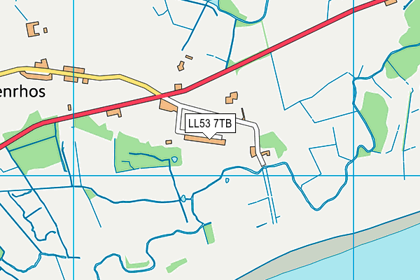 LL53 7TB map - OS VectorMap District (Ordnance Survey)
