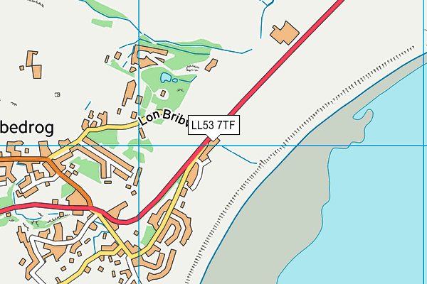 LL53 7TF map - OS VectorMap District (Ordnance Survey)