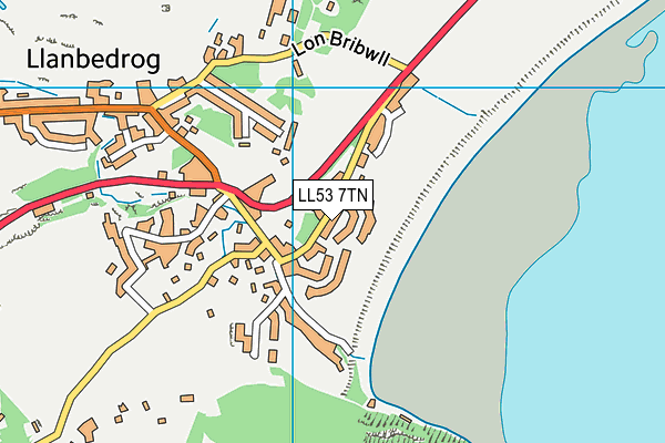 LL53 7TN map - OS VectorMap District (Ordnance Survey)