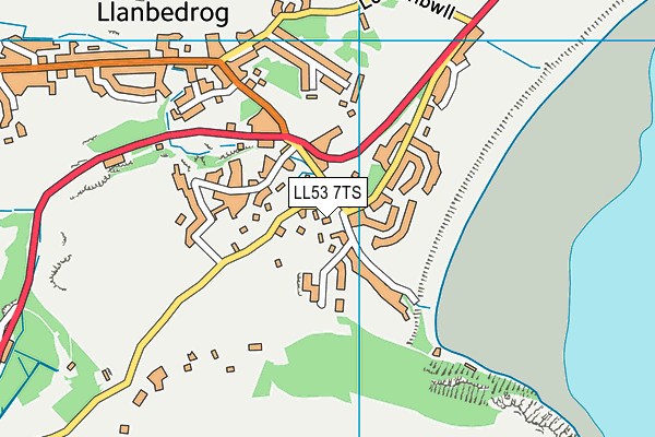 LL53 7TS map - OS VectorMap District (Ordnance Survey)