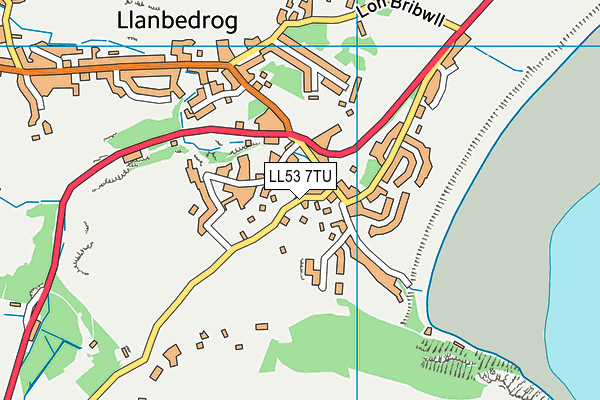 LL53 7TU map - OS VectorMap District (Ordnance Survey)