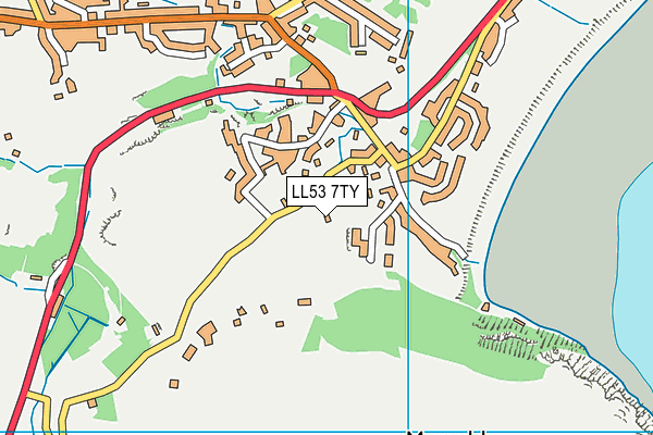 LL53 7TY map - OS VectorMap District (Ordnance Survey)