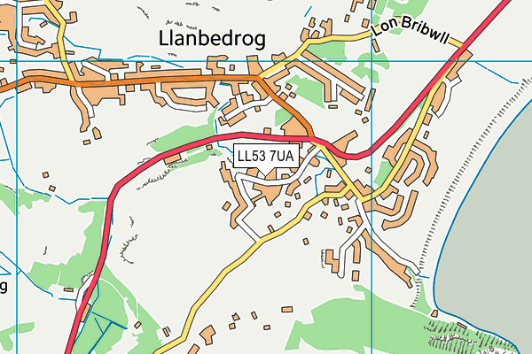 LL53 7UA map - OS VectorMap District (Ordnance Survey)