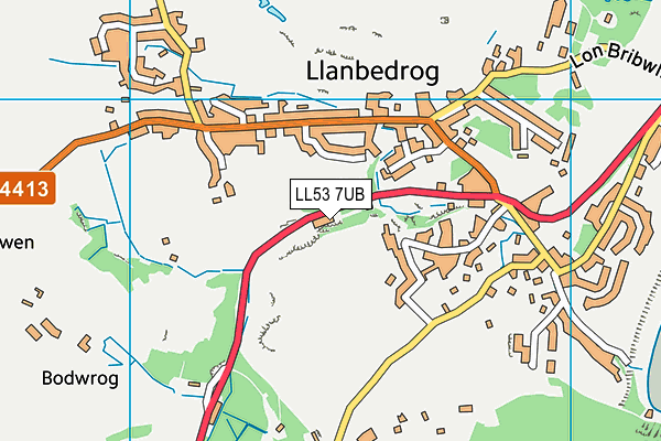 LL53 7UB map - OS VectorMap District (Ordnance Survey)