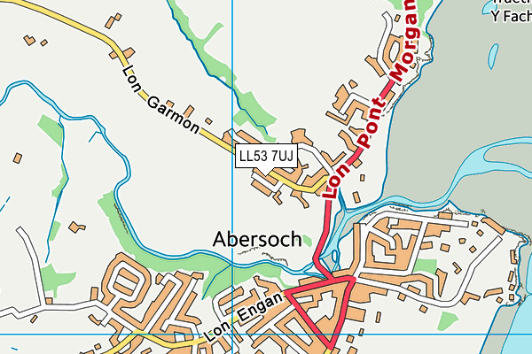 LL53 7UJ map - OS VectorMap District (Ordnance Survey)