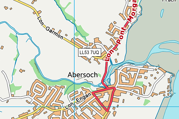 LL53 7UQ map - OS VectorMap District (Ordnance Survey)