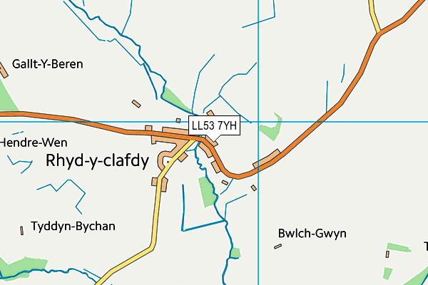 LL53 7YH map - OS VectorMap District (Ordnance Survey)