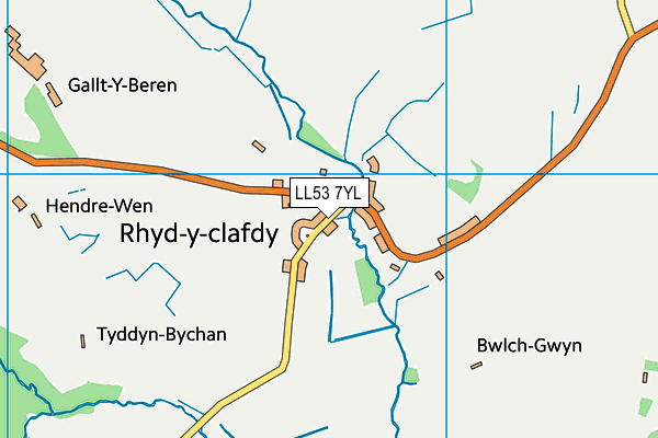 LL53 7YL map - OS VectorMap District (Ordnance Survey)